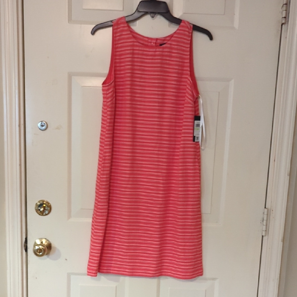 Tommy Hilfiger Coral Striped Dress